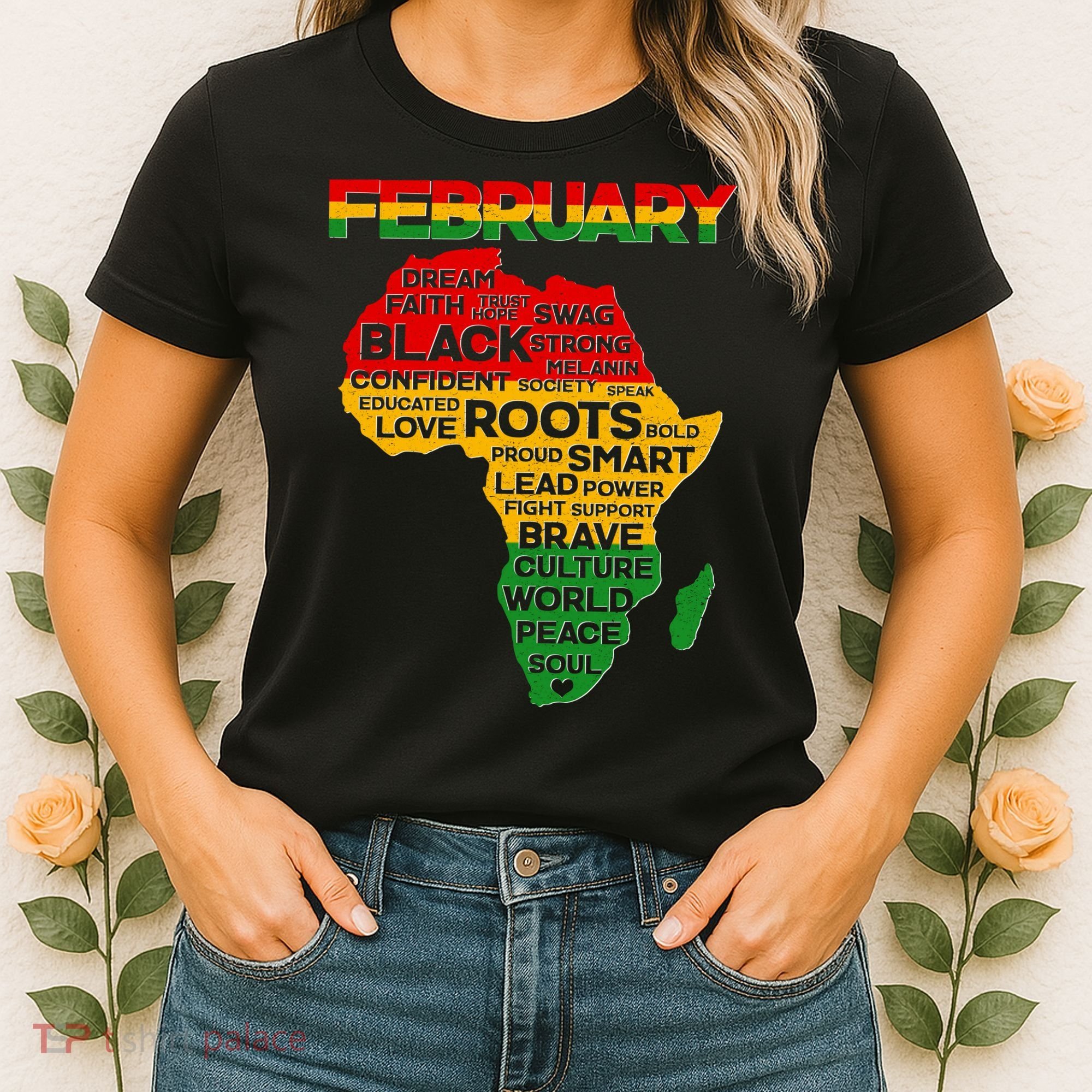 February Africa Black History Month Women's T-Shirt