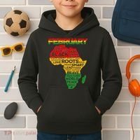 February Africa Black History Month Kids Hoodie thumb 2