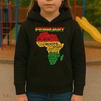 February Africa Black History Month Kids Hoodie thumb 3