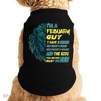 February Birthday Guy Has 3 Sides Sweet Funny Crazy  Doggie Tank thumb 0