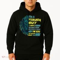 February Birthday Guy Has 3 Sides Sweet Funny Crazy  Hoodie thumb 2