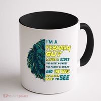February Birthday Guy Has 3 Sides Sweet Funny Crazy  Coffee Mug thumb 1
