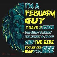 February Birthday Guy Has 3 Sides Sweet Funny Crazy  Pajama Set thumb 2