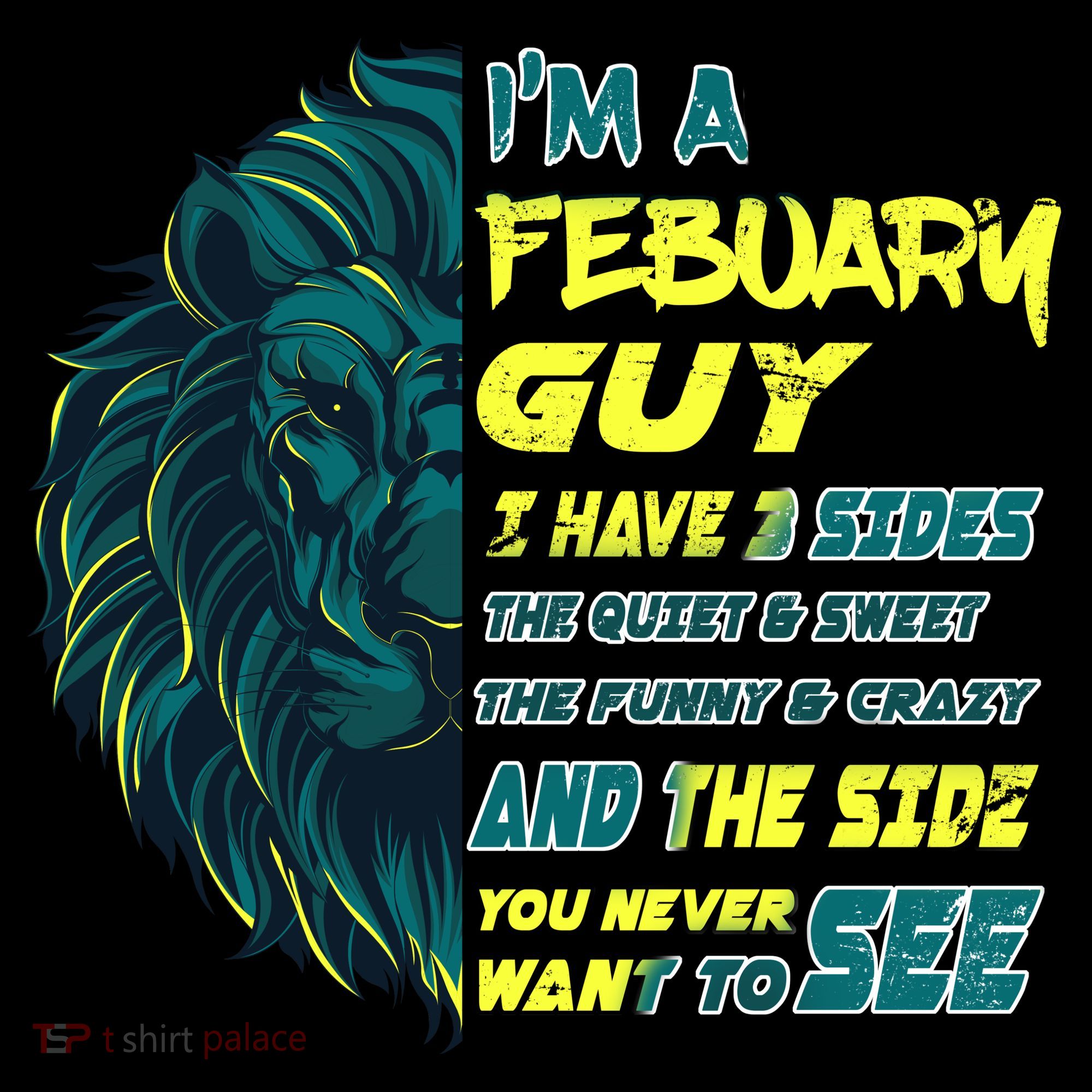 February Birthday Guy Has 3 Sides Sweet Funny Crazy  Women's Long Sleeve Shirt