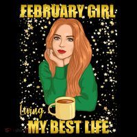 February Girl Living My Best Life Coffee Mug thumb 5