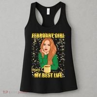 February Girl Living My Best Life Women's Tank Top thumb 3