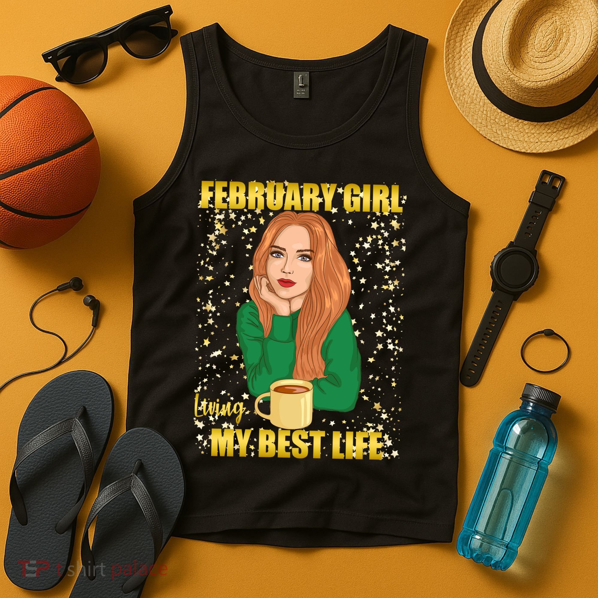 February Girl Living My Best Life Tank Top