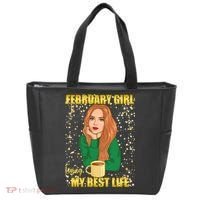 February Girl Living My Best Life Tote Bag thumb 0