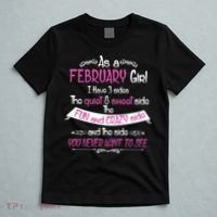 February Girl Sweet But Crazy Funny Birthday T-Shirt thumb 5