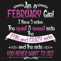 February Girl Sweet But Crazy Funny Birthday Women's Hoodie thumb 2