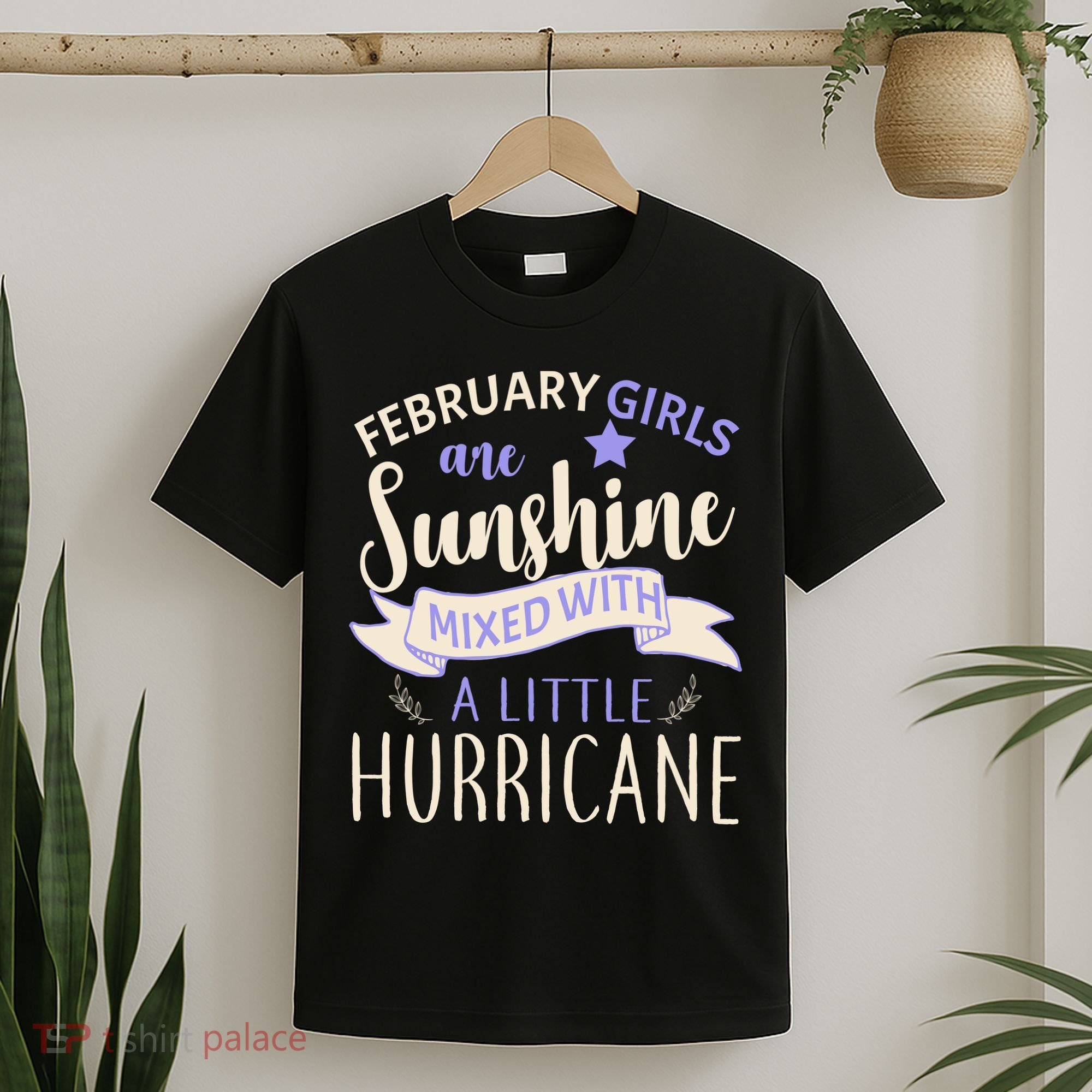 February Girls Are Sunshine Mixed With Hurricane T-Shirt