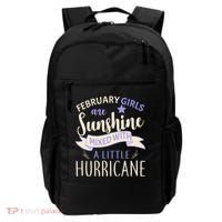February Girls Are Sunshine Mixed With Hurricane Backpack thumb 0