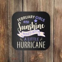 February Girls Are Sunshine Mixed With Hurricane Coaster thumb 0