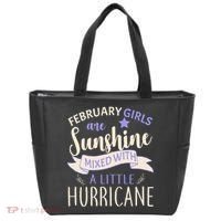 February Girls Are Sunshine Mixed With Hurricane Tote Bag thumb 0