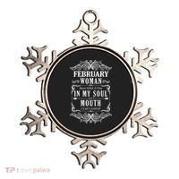 February Woman Funny Birthday Ornament thumb 0