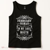 February Woman Funny Birthday Tank Top thumb 2