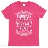 February Woman Funny Birthday T-Shirt thumb 0