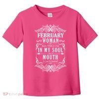 February Woman Funny Birthday Toddler T-Shirt thumb 0