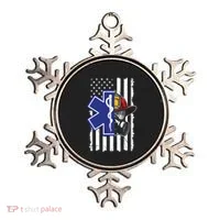 Firefighter Ems Cross Usa Flag Distressed Heros Novelty Cool Gift Ornament thumb 0
