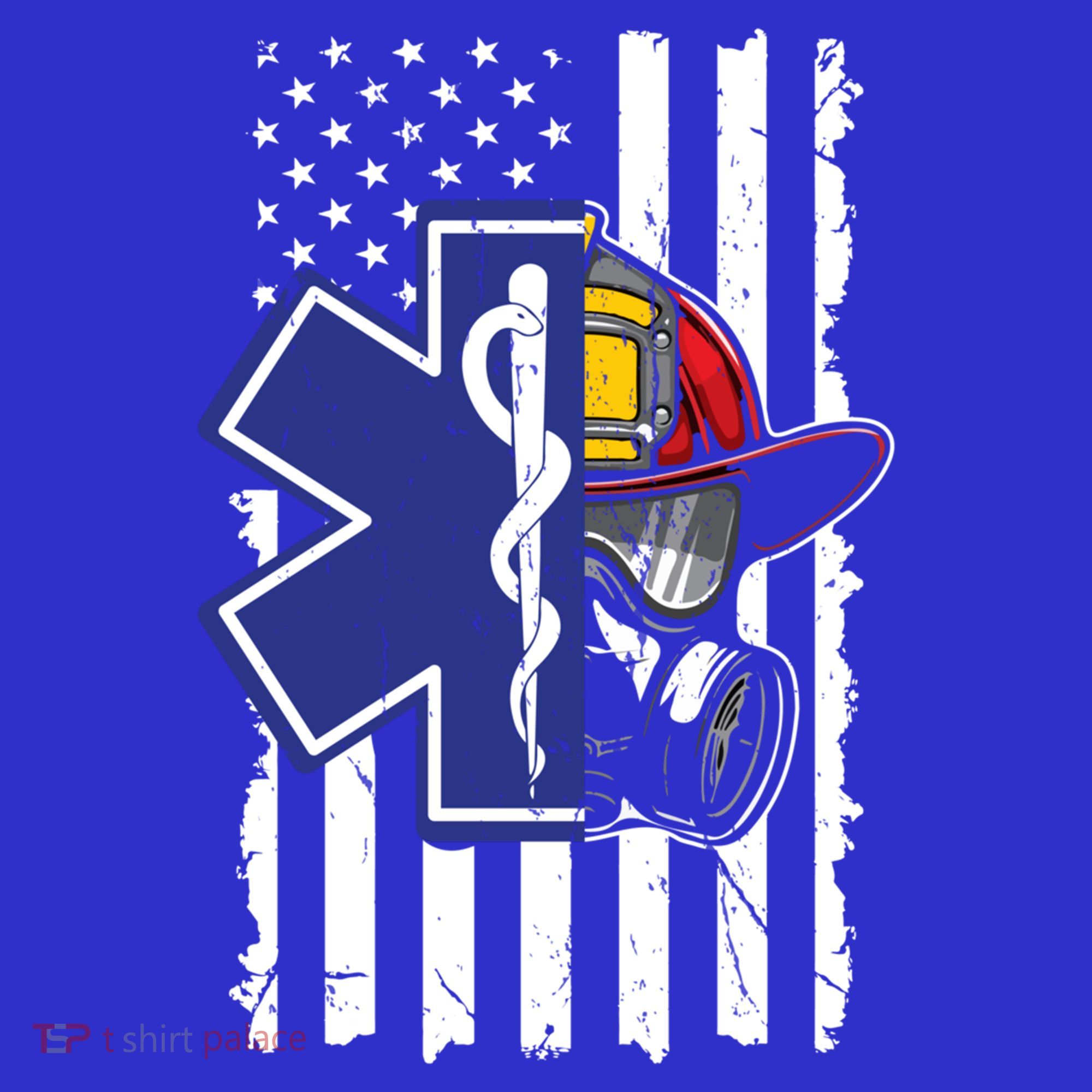 Firefighter Ems Cross Usa Flag Distressed Heros Novelty Cool Gift Hoodie