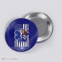 Firefighter Ems Cross Usa Flag Distressed Heros Novelty Cool Gift Button thumb 0