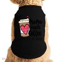 Funny Espresso Cute Coffee Heart Mama Needs Coffee Meaningful Gift Doggie Tank thumb 0