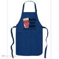 Funny Espresso Cute Coffee Heart Mama Needs Coffee Meaningful Gift Apron thumb 0