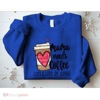 Funny Espresso Cute Coffee Heart Mama Needs Coffee Meaningful Gift Sweatshirt thumb 2