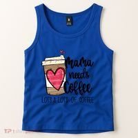 Funny Espresso Cute Coffee Heart Mama Needs Coffee Meaningful Gift Tank Top thumb 2