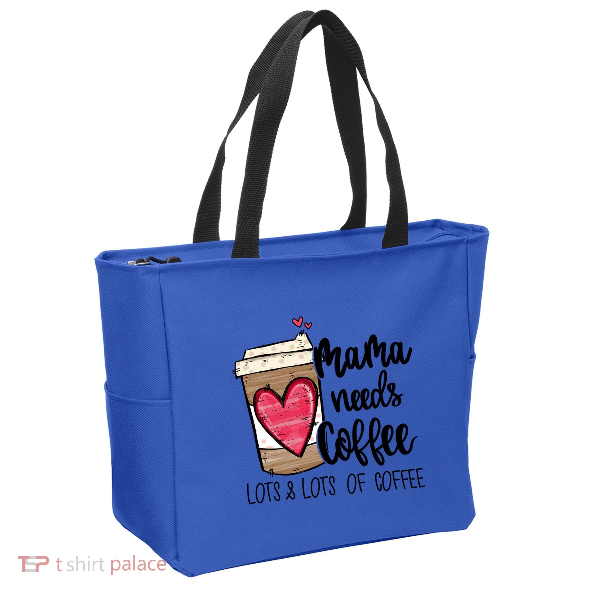 Funny Espresso Cute Coffee Heart Mama Needs Coffee Meaningful Gift Tote Bag