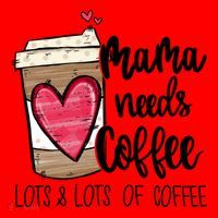 Funny Espresso Cute Coffee Heart Mama Needs Coffee Meaningful Gift Santa Hat thumb 1