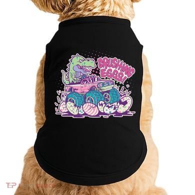 Funny Easter Crushing Eggs TRex Dinosaur Monster Truck Doggie Tank