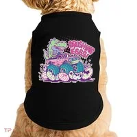 Funny Easter Crushing Eggs TRex Dinosaur Monster Truck Doggie Tank thumb 0