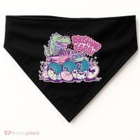 Funny Easter Crushing Eggs TRex Dinosaur Monster Truck USA-Made Doggie Bandana thumb 0