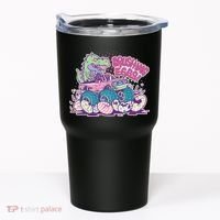 Funny Easter Crushing Eggs TRex Dinosaur Monster Truck Tumbler thumb 0