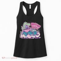 Funny Easter Crushing Eggs TRex Dinosaur Monster Truck Women's Tank Top thumb 0