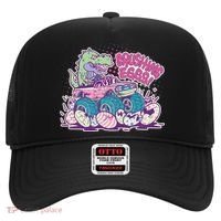 Funny Easter Crushing Eggs TRex Dinosaur Monster Truck Hat thumb 0
