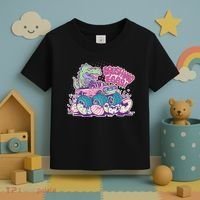 Funny Easter Crushing Eggs TRex Dinosaur Monster Truck Toddler T-Shirt thumb 3