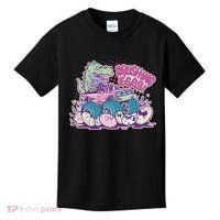 Funny Easter Crushing Eggs TRex Dinosaur Monster Truck Kids T-Shirt thumb 0