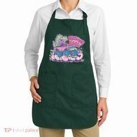 Funny Easter Crushing Eggs TRex Dinosaur Monster Truck Apron thumb 2