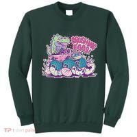 Funny Easter Crushing Eggs TRex Dinosaur Monster Truck Sweatshirt thumb 0