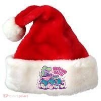 Funny Easter Crushing Eggs TRex Dinosaur Monster Truck Santa Hat thumb 0