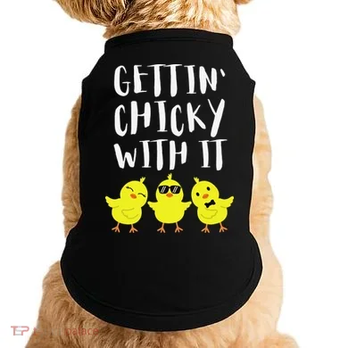 Funny Easter Chick Gettin Chicky With It Doggie Tank