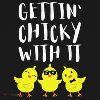 Funny Easter Chick Gettin Chicky With It Tank Top thumb 6