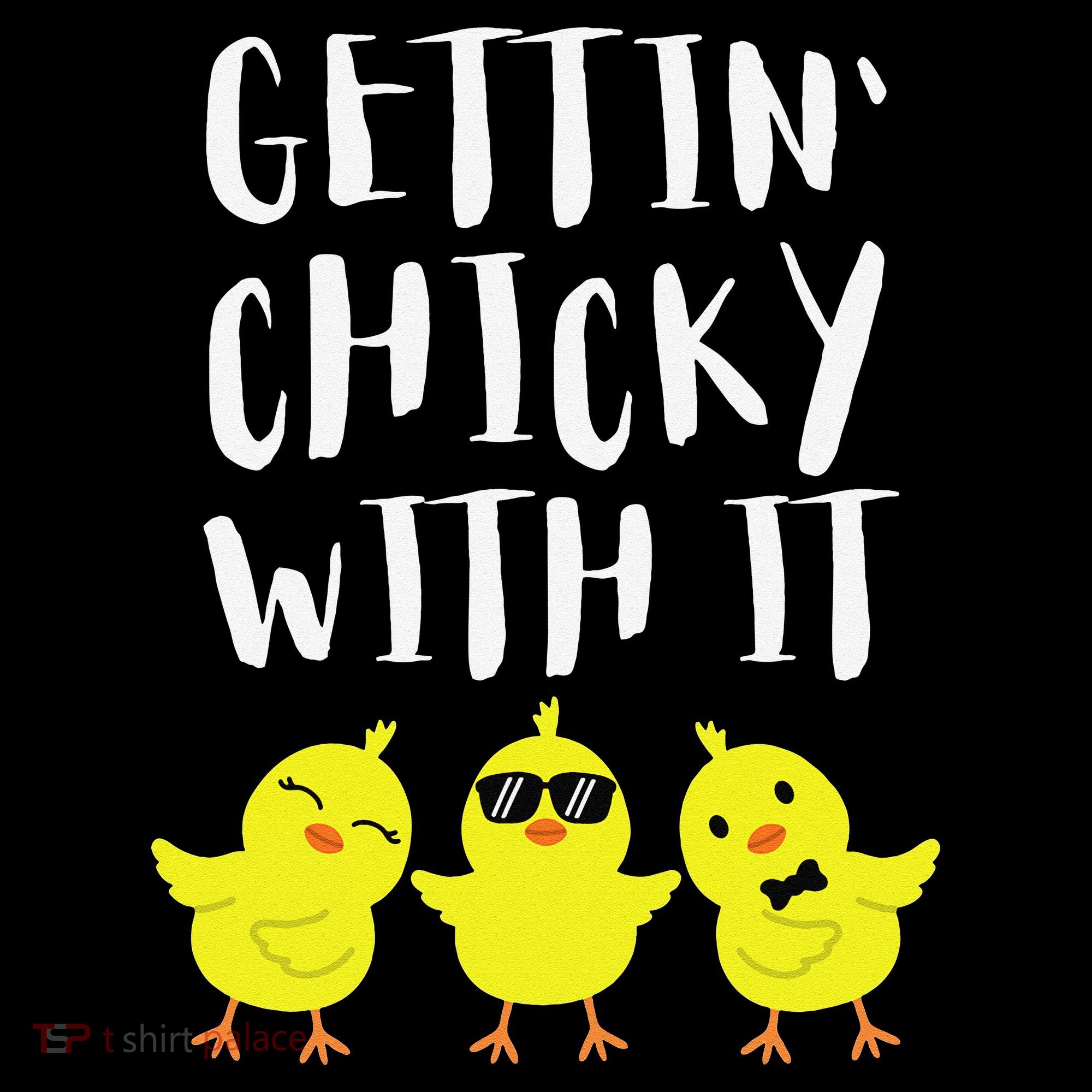Funny Easter Chick Gettin Chicky With It Kids Sweatshirt