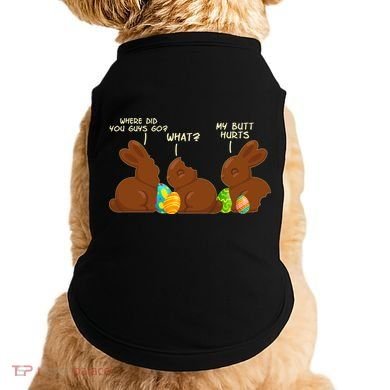 Funny Easter Chocolate Bunny Rabbits Doggie Tank