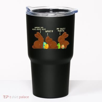 Funny Easter Chocolate Bunny Rabbits Tumbler