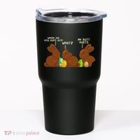 Funny Easter Chocolate Bunny Rabbits Tumbler thumb 0