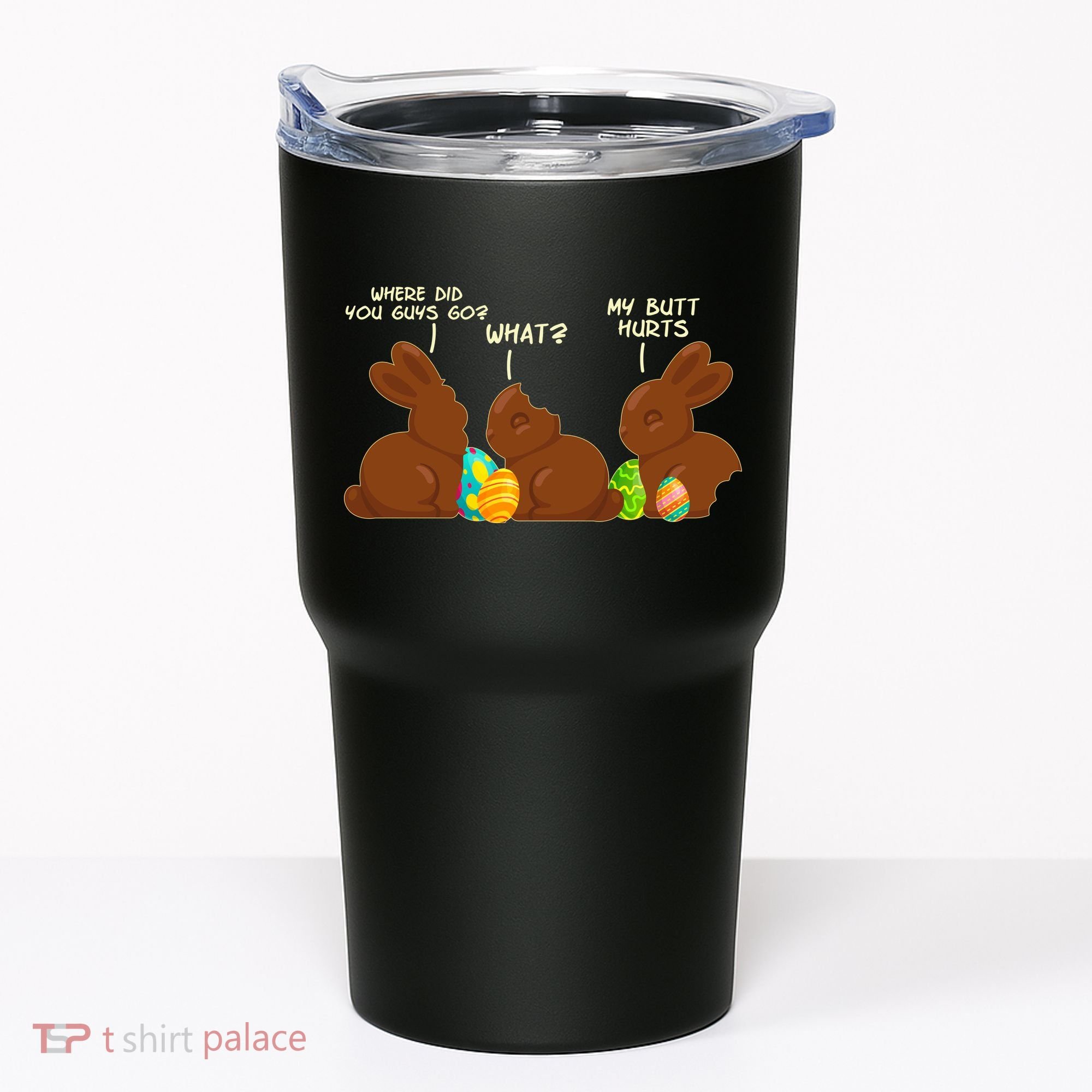 Funny Easter Chocolate Bunny Rabbits Tumbler