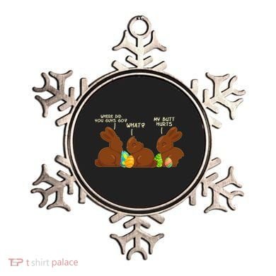 Funny Easter Chocolate Bunny Rabbits Ornament